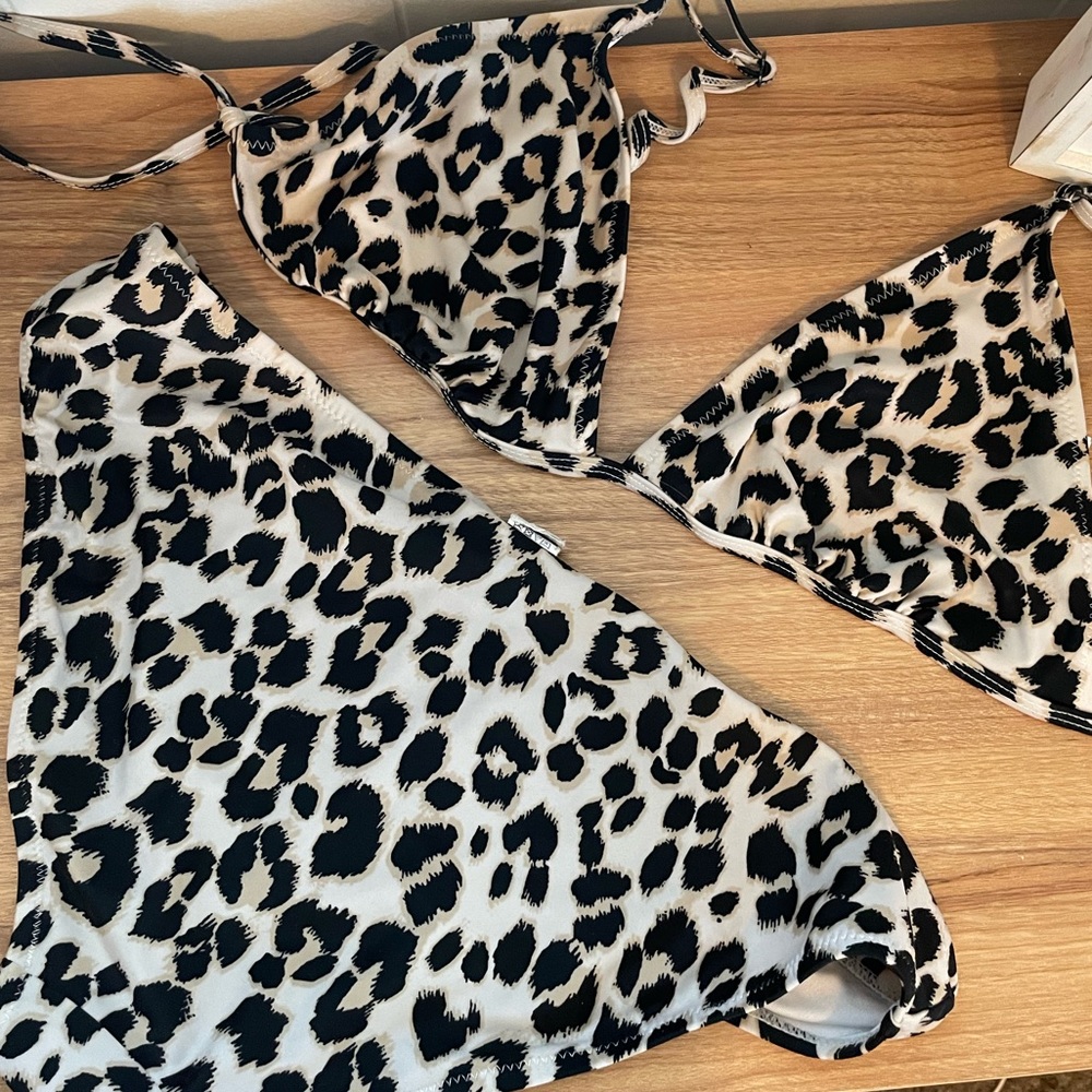 High waisted cheetah bikini
